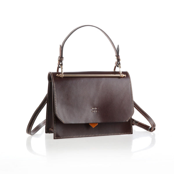 Women's Small Leather Satchel Handbags Over The Shoulder Bag Purse for Women Girlfriend