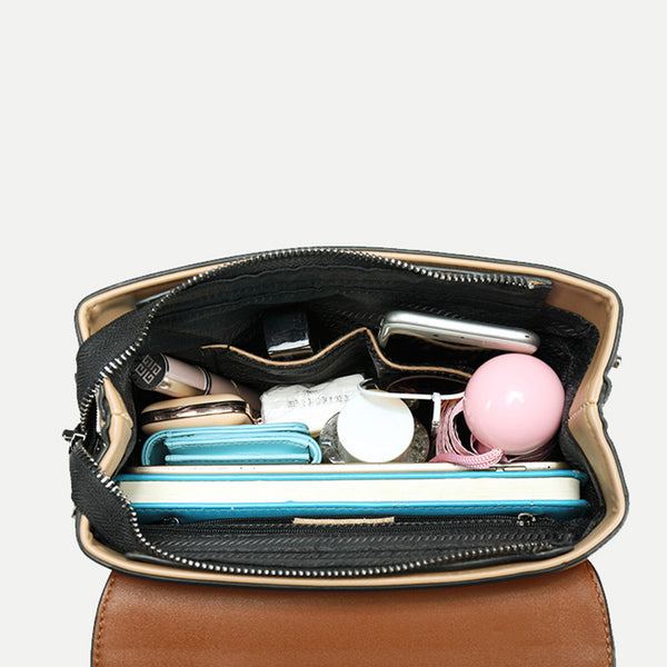 Women's Small Stylish Leather Backpack Handbag Purse Designer Handbags for Women funky