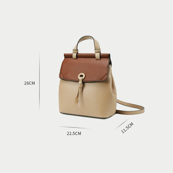 Women's Small Stylish Leather Backpack Handbag Purse Designer Handbags for Women gift