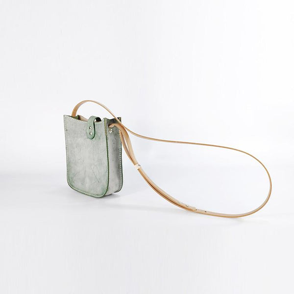 Women's Small Wax Leather Crossbody Satchel Purse Shoulder Bag for Women Funky