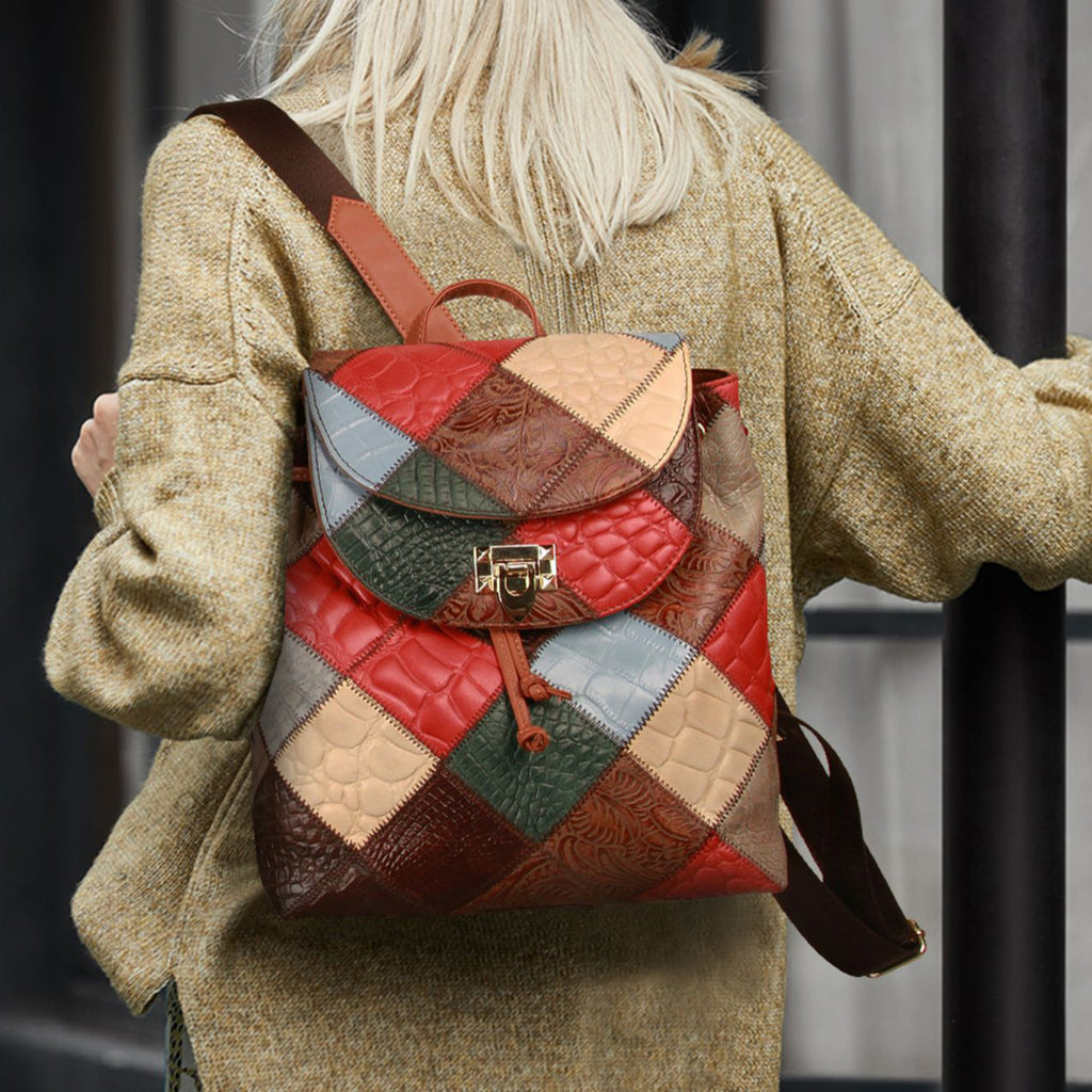 NEW GUESS Women's White Brown Tan Logo Print Small Backpack Bag Handbag  Purse | eBay
