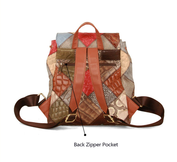 Women's Western Backpack Purses Boho Backpack Bags Cowhide