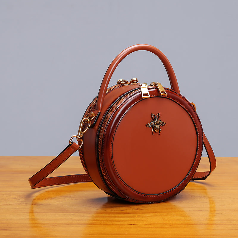 Louis+Vuitton+Semi-Circle+Shoulder+Bag+Brown+Leather for sale
