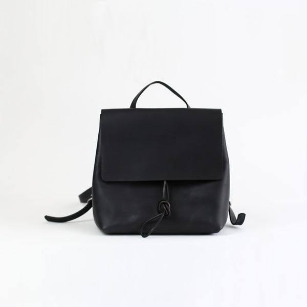 Small Womens Black Leather Backpack Bag Fashion Backpacks Purses for Women