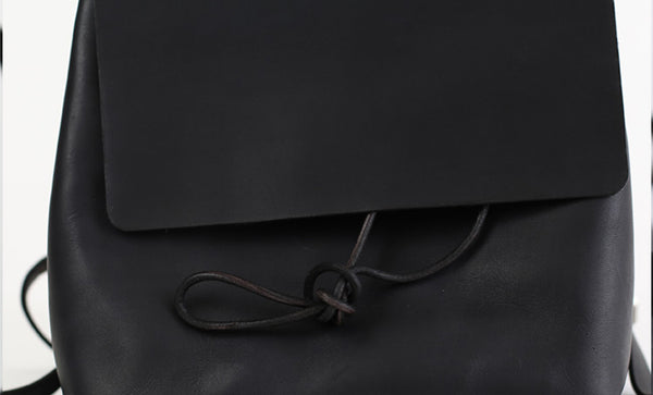 Womens Black Leather Backpack Bag Fashion Backpacks Purses for Women gift