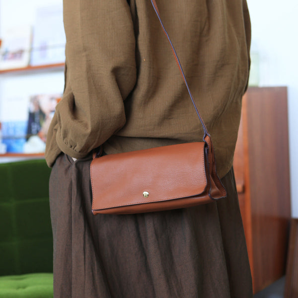 Womens Black Leather Satchel Genuine Leather Crossbody Bags Brown