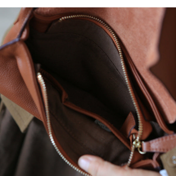 Womens Black Leather Satchel Genuine Leather Crossbody Bags Inside