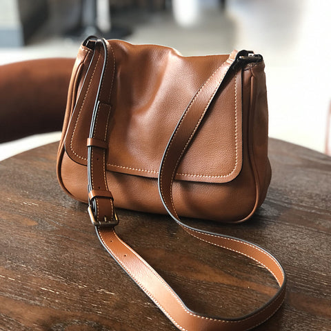 Smooth leather crossbody bag Clearance