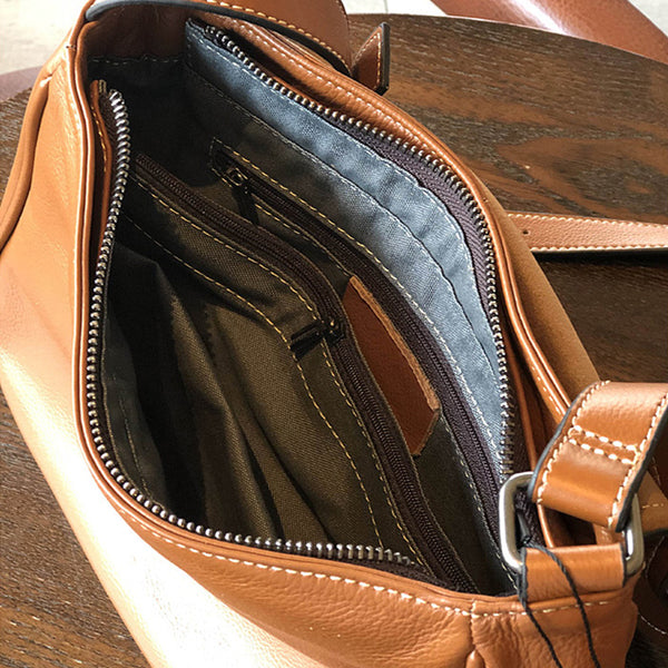 Womens Black Leather Satchel Purse Soft Leather Crossbody Bag For Women Inside
