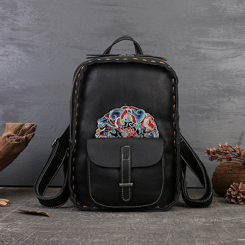 Affordable leather clearance backpack