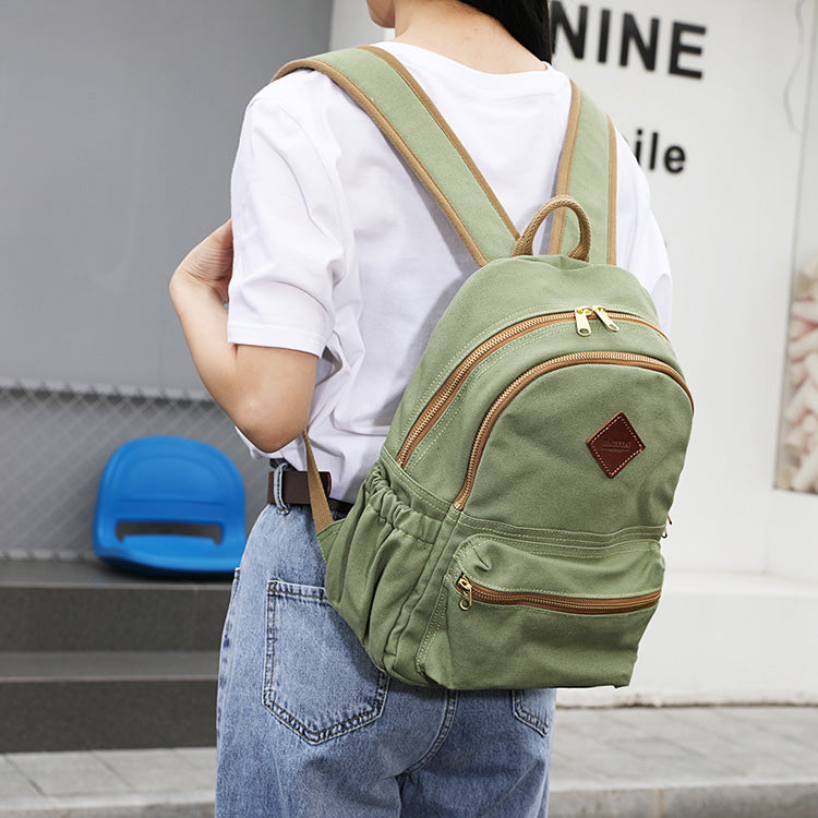 Cute Womens Canvas Backpack Purse Rucksack For Women