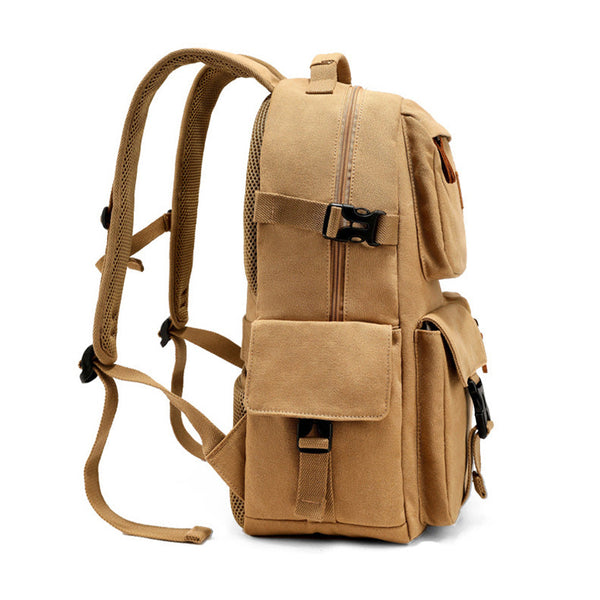 Womens Canvas Travel Backpack Rucksacks Stylish Backpacks For Women Handmade