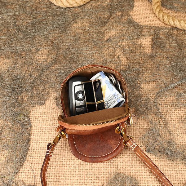 Womens Cap Shaped Mini Leather Crossbody Purse Cross Shoulder Bag Quality