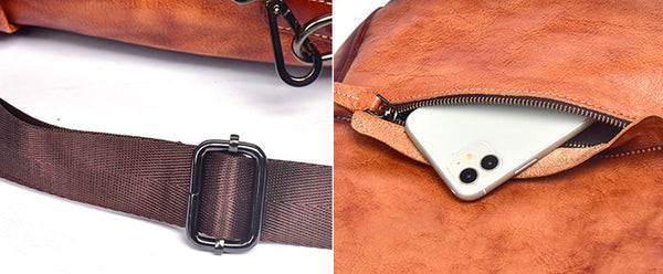 Womens Convertible Backpack Crossbody Bag Ladies Rucksack Bag Genuine Leather