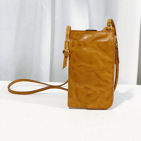 Womens Crossbody Phone Bag Leather Cross Shoulder Bag With Card Slots For Women Aesthetic