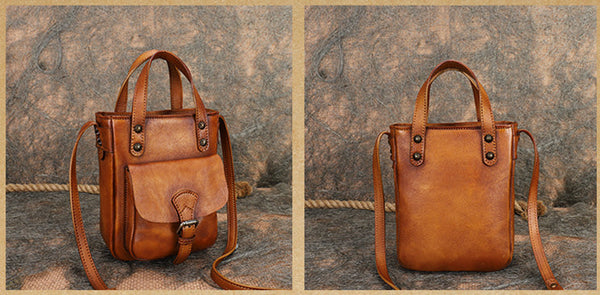 Women Brown Leather Crossbody Purse Small Handbags For Women