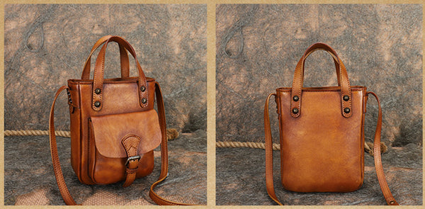 Womens Crossbody Shoulder Bag Top Handle Handbag For Women Brown
