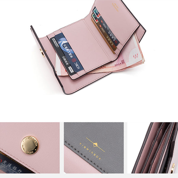 Womens Cute Leather Wallets Small Wallet Purse for Women Boutique