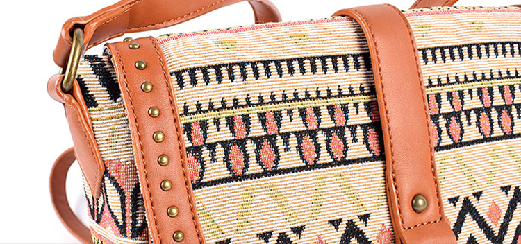 Boho Fringe Embroidered Convertible Crossbody Belt Bag – Lakhay-Retail
