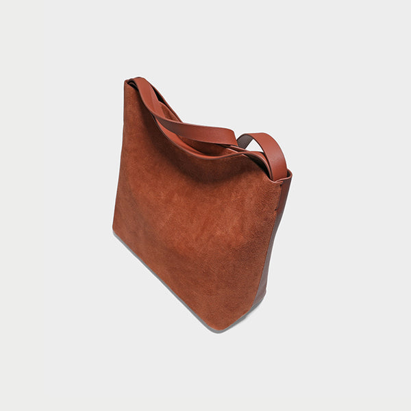 Womens Genuine Leather Brown Tote Bags Purse Handbags Cross Shoulder Bag Online cowhide