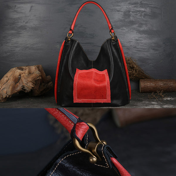 Womens Genuine Leather Hobo Handbags Tote Bags Purses for Women Boutique
