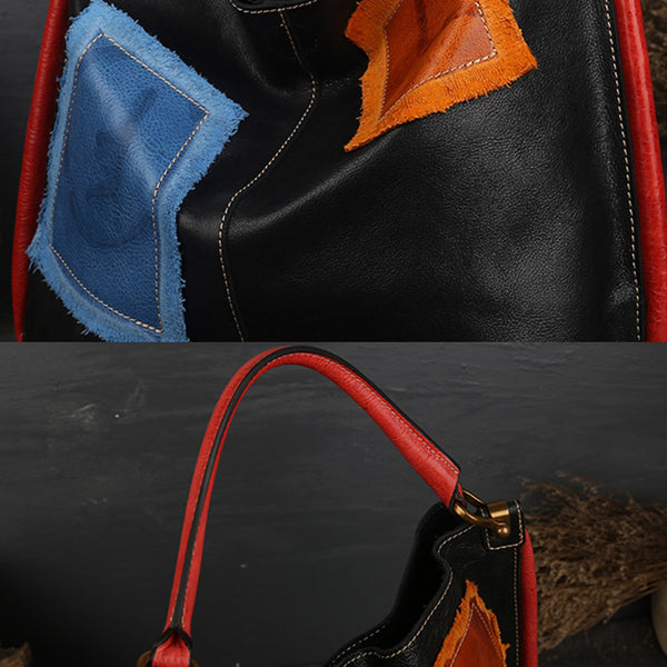 Womens Genuine Leather Hobo Handbags Tote Bags Purses for Women Chic