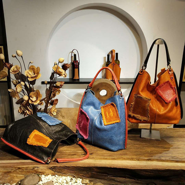 Womens Genuine Leather Hobo Handbags Tote Bags Purses for Women beautiful