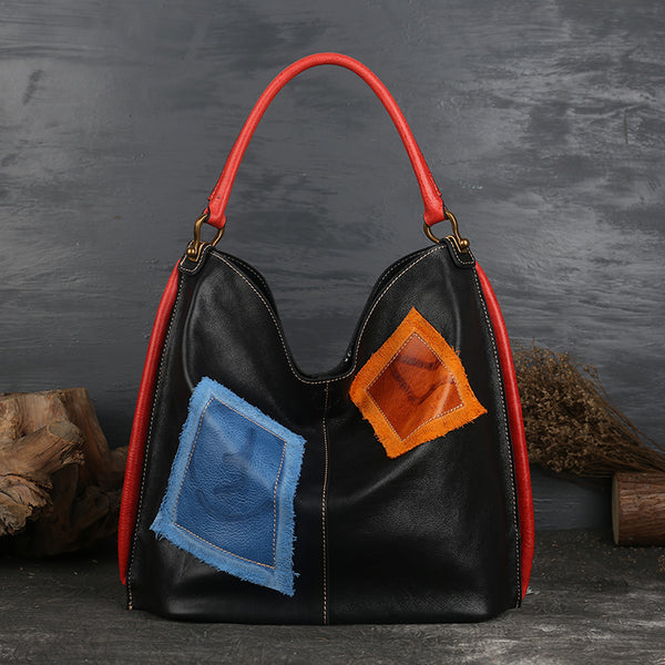 Womens Genuine Leather Hobo Handbags Tote Bags Purses for Women
