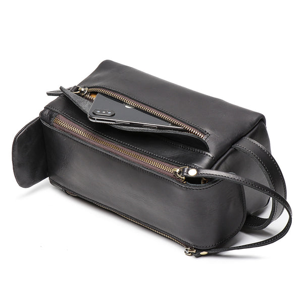 Womens Genuine Leather Makeup Bags Wristlet Wallet That Holds Phone for Women Latest