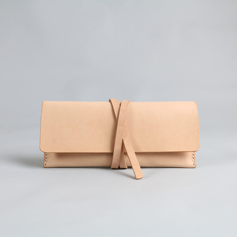 Womens Handmade Slim Leather Long Wallets Purse Clutch for Women