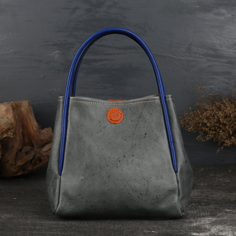 Womens Leather Bucket Bag Purse Leather Tote Handbags for Women Accessories