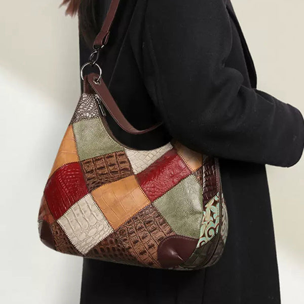 Womens Leather Crossbody Boho Bag Leather Handbags For Women Affordable
