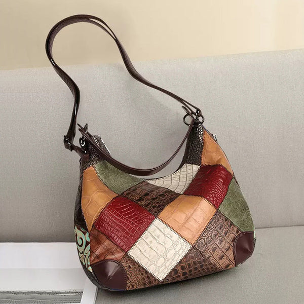 Womens Leather Crossbody Boho Bag Leather Handbags For Women Beautiful
