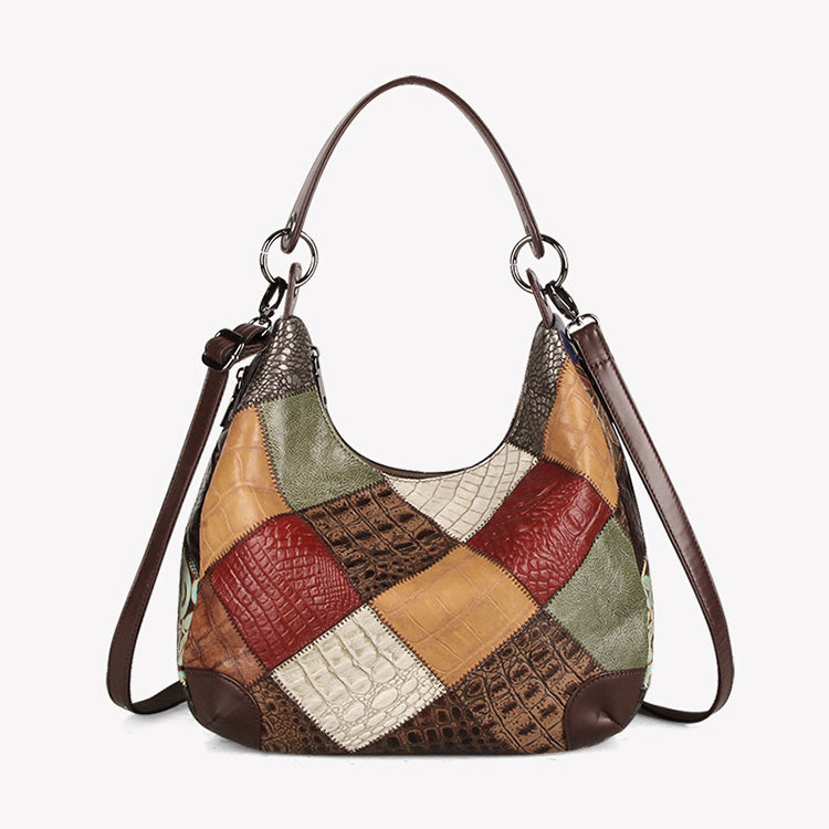 Ergo Bag In Scrappy Patchwork Upcrafted Leather | Coachtopia ™
