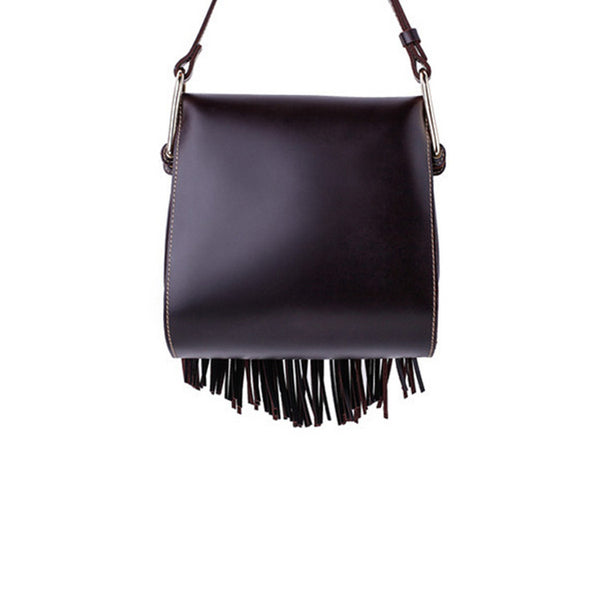 Womens Leather Fringe Crossbody Bag Western Purses Cross Shoulder Bag for Women Durable