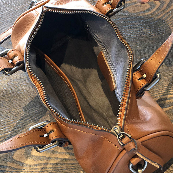 Womens Leather Trending Handbags Boston Bag Cross Shoulder Bag For Women Inside