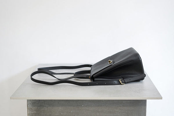 Womens Mini Black Leather Backpack Bag Cute Backpacks For Women Durable