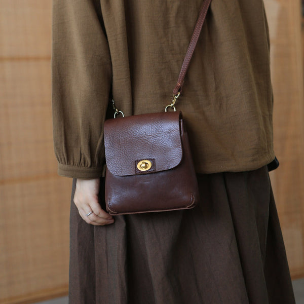 Womens Mini Crossbody Phone Bags Brown Shoulder Bag Accessories