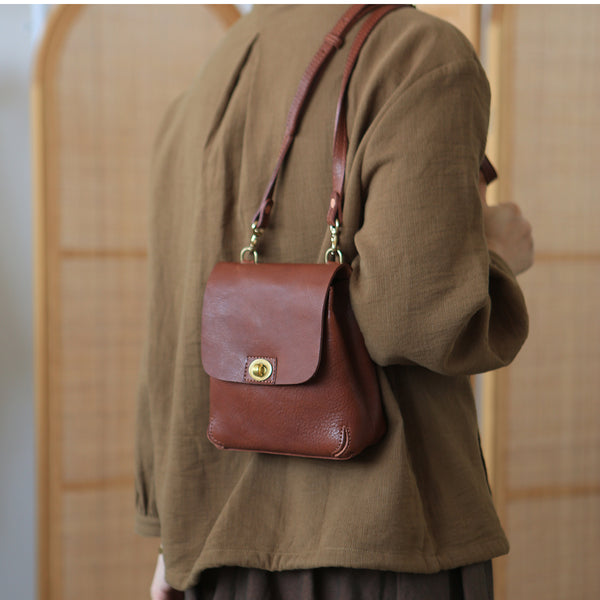 Womens Mini Crossbody Phone Bags Brown Shoulder Bag Fashion