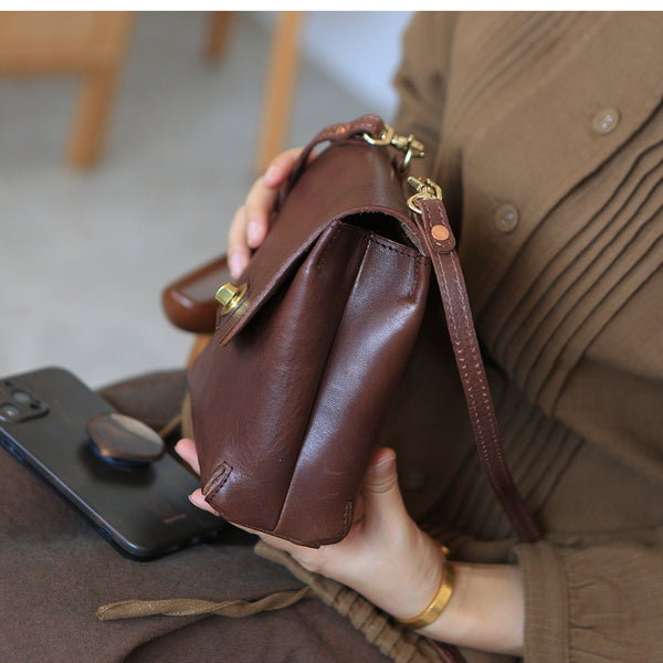 Womens Mini Crossbody Phone Bags Brown Shoulder Bag Nice