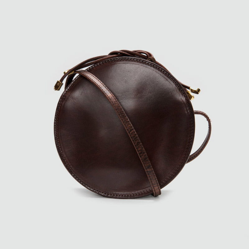  Fashion Retro Bear Badge Print Real Leather Purse Handbags, Round  Shoulder Bag Cross Body For Women (Khaki,One Size) : Clothing, Shoes &  Jewelry