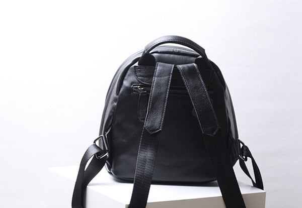 Womens Small Leather Backpack Stylish Backpacks For Women Genuine-Leather