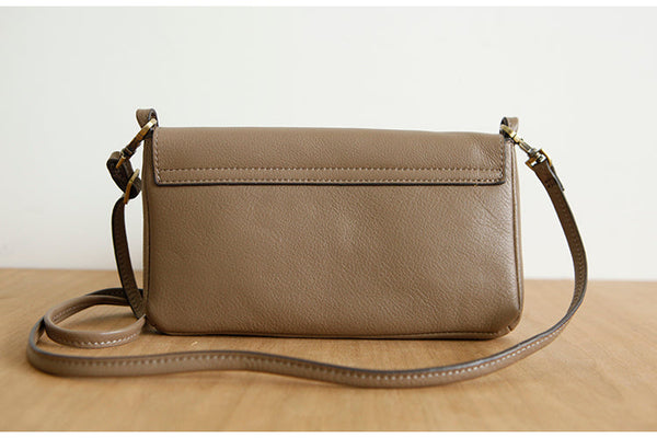 Womens Small Leather Shoulder Bag Back