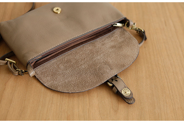 Womens Small Leather Shoulder Bag Crossbody Bag Details