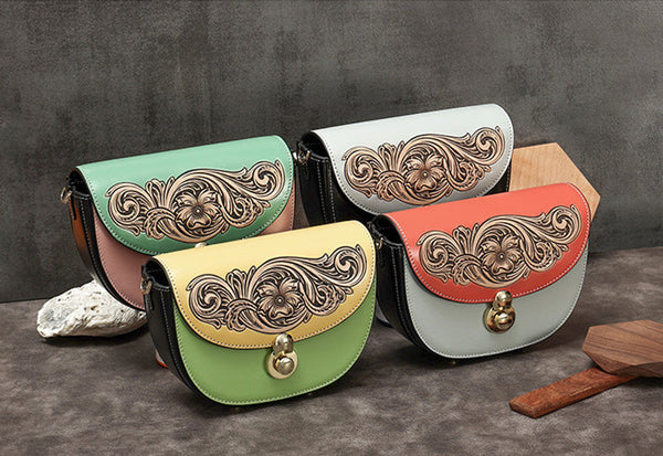 Womens Small Over The Shoulder Purse Genuine Leather Crossbody Bags Badass