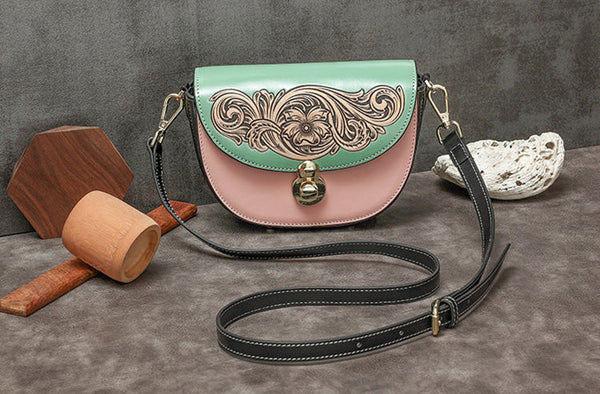 Womens Small Over The Shoulder Purse Genuine Leather Crossbody Bags Chic