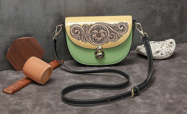 Womens Small Over The Shoulder Purse Genuine Leather Crossbody Bags Classic