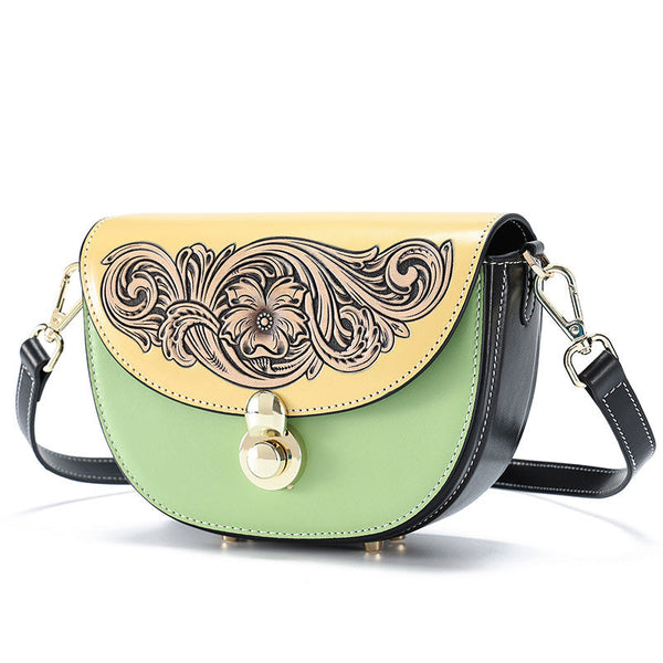 Womens Small Designer Crossbody Bags Green Shoulder Bag