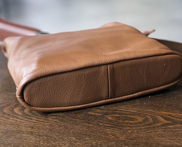 Womens Soft Leather Crossbody Tote Ladies Shoulder Bag Details