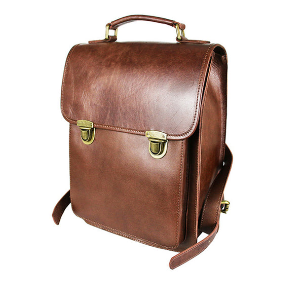 Womens Square Leather Fashion Backpack Trendy Backpacks